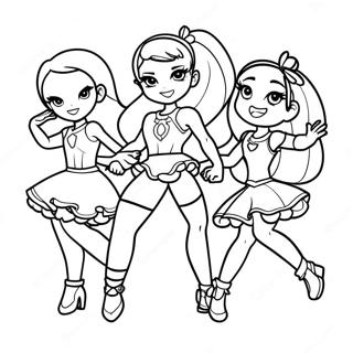 Lolirock Characters Dancing Coloring Page 34713-28909