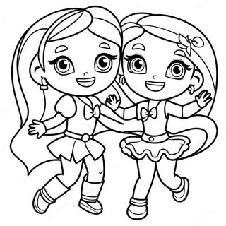 Lolirock Characters Dancing Coloring Page 34713-28910