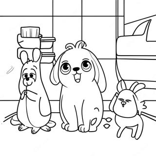 Secret Life Of Pets Coloring Page 34732-28924