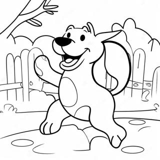 Max The Dog Playing Fetch Coloring Page 34733-28925