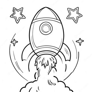 Realistic Rocket Launching Coloring Page 34742-28930