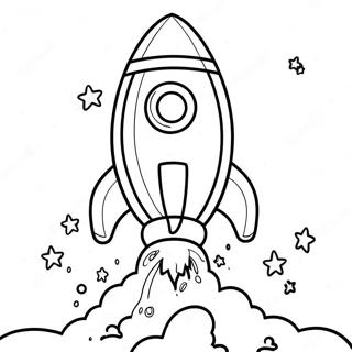 Realistic Rocket Launching Coloring Page 34742-28931