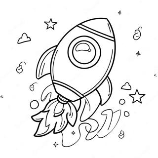 Realistic Rocket Launching Coloring Page 34742-28932