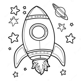 Detailed Space Rocket Coloring Page 34743-28936