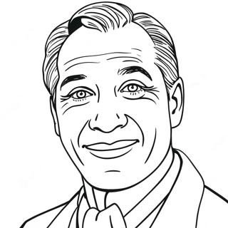 Famous Actor Portrait Coloring Page 34763-28949