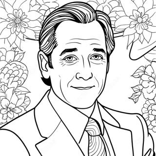 Famous Actor Portrait Coloring Page 34763-28951