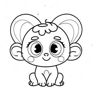 Cute Pupla With Big Eyes Coloring Page 34803-28983