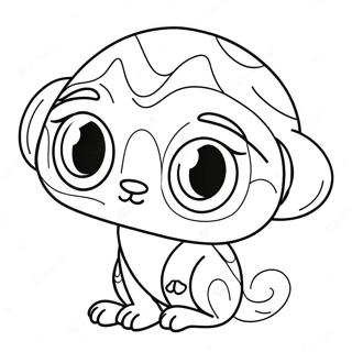 Cute Pupla With Big Eyes Coloring Page 34803-28984