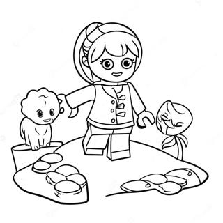 Lego Friends Adventure Scene Coloring Page 3480-2829