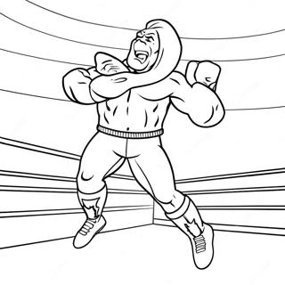 Wwe Wrestler Jumping On Opponent Coloring Page 34823-29000