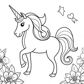 Unicorn Fantasy Coloring Page 34843-29002