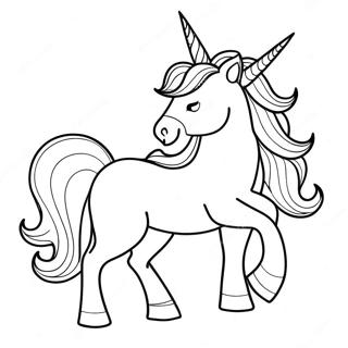 Unicorn Fantasy Coloring Page 34843-29004