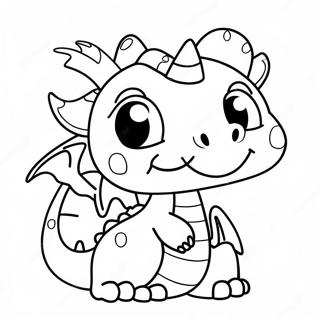 Kawaii Cute Dragon Coloring Page 34853-29010