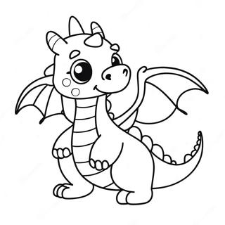 Kawaii Cute Dragon Coloring Page 34853-29011