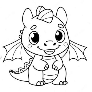 Kawaii Cute Dragon Coloring Page 34853-29012