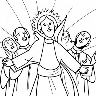 Pentecost Coloring Page 34863-29018