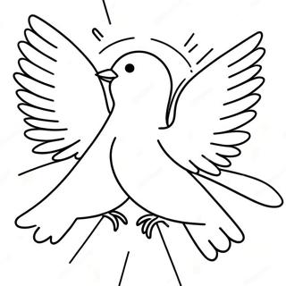 Colorful Pentecost Doves Coloring Page 34864-29022