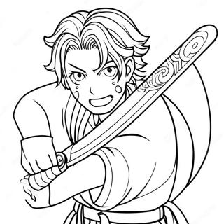 Demon Slayer Manga Panels Coloring Page 34873-29028