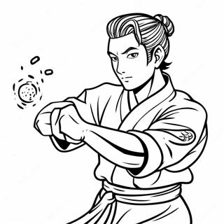 Tanjiro Kamado In Action Coloring Page 34874-29032