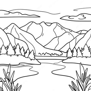 Montana Landscape Coloring Page 34883-29035