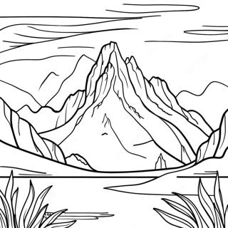 Majestic Mountains Of Montana Coloring Page 34884-29038