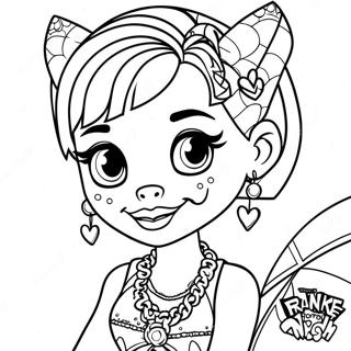 Frankie Monster High Coloring Page 34893-29044