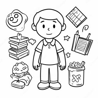 Diary Of A Wimpy Kid Coloring Page 3489-2836