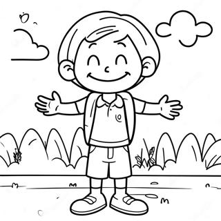 Greg Heffley Adventures Coloring Page 3490-2837