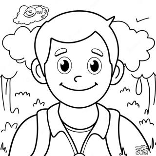 Greg Heffley Adventures Coloring Page 3490-2839