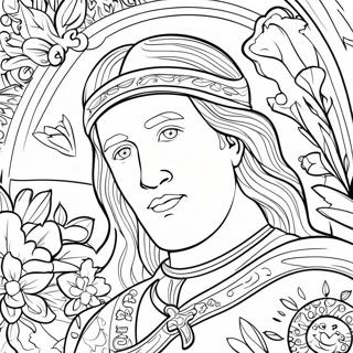 Colorful John 3 16 Bible Verse Coloring Page 34914-29064