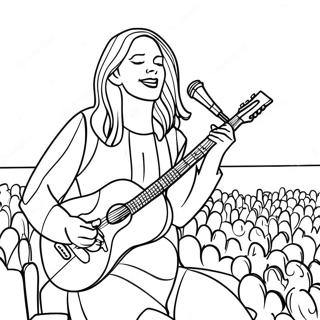 Lainey Wilson In Concert Coloring Page 34934-29077