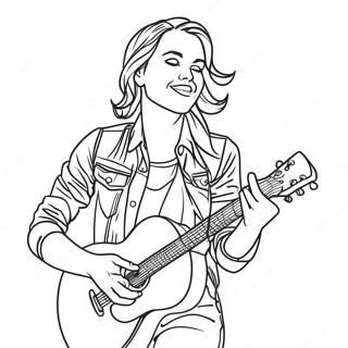 Lainey Wilson In Concert Coloring Page 34934-29078