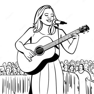 Lainey Wilson In Concert Coloring Page 34934-29080