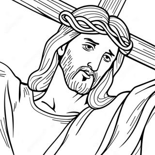 Jesus On The Cross Coloring Pages