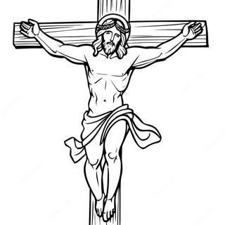 Jesus On The Cross Coloring Page 34943-29083