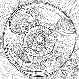 Intricate Spiroglyphics Coloring Page 34984-29121