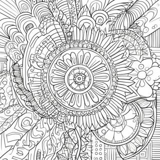 Intricate Spiroglyphics Coloring Page 34984-29122