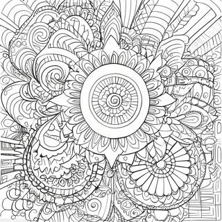 Intricate Spiroglyphics Coloring Page 34984-29123