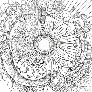 Intricate Spiroglyphics Coloring Page 34984-29124