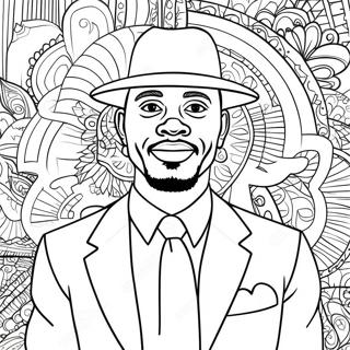 Black Man Coloring Pages