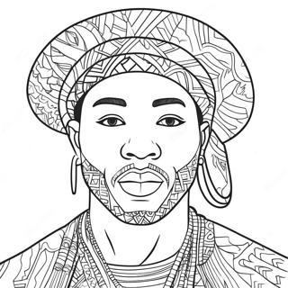 Black Man Coloring Page 34993-29126