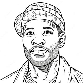 Black Man Coloring Page 34993-29128