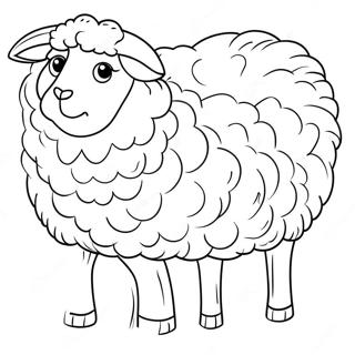 Sheep Coloring Page 3499-2842