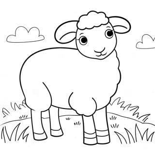 Sheep Coloring Page 3499-2843