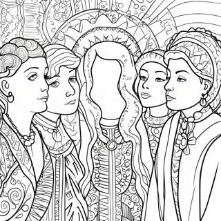 Mystical Hidden Figures Coloring Page 35034-29162