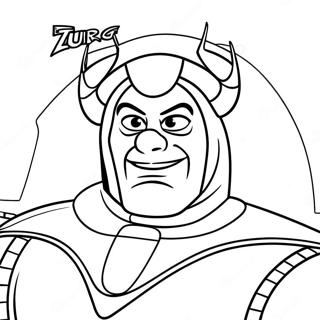 Evil Zurg In Space Coloring Page 35054-29179