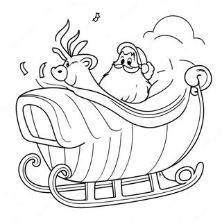 Santa S Sleigh Coloring Page 35063-29182