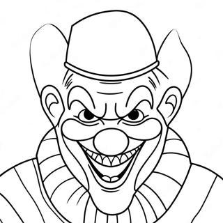 Scary Clown Coloring Pages