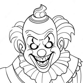 Scary Clown Coloring Page 35073-29190