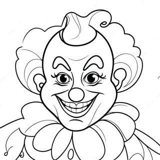 Scary Clown Coloring Page 35073-29192